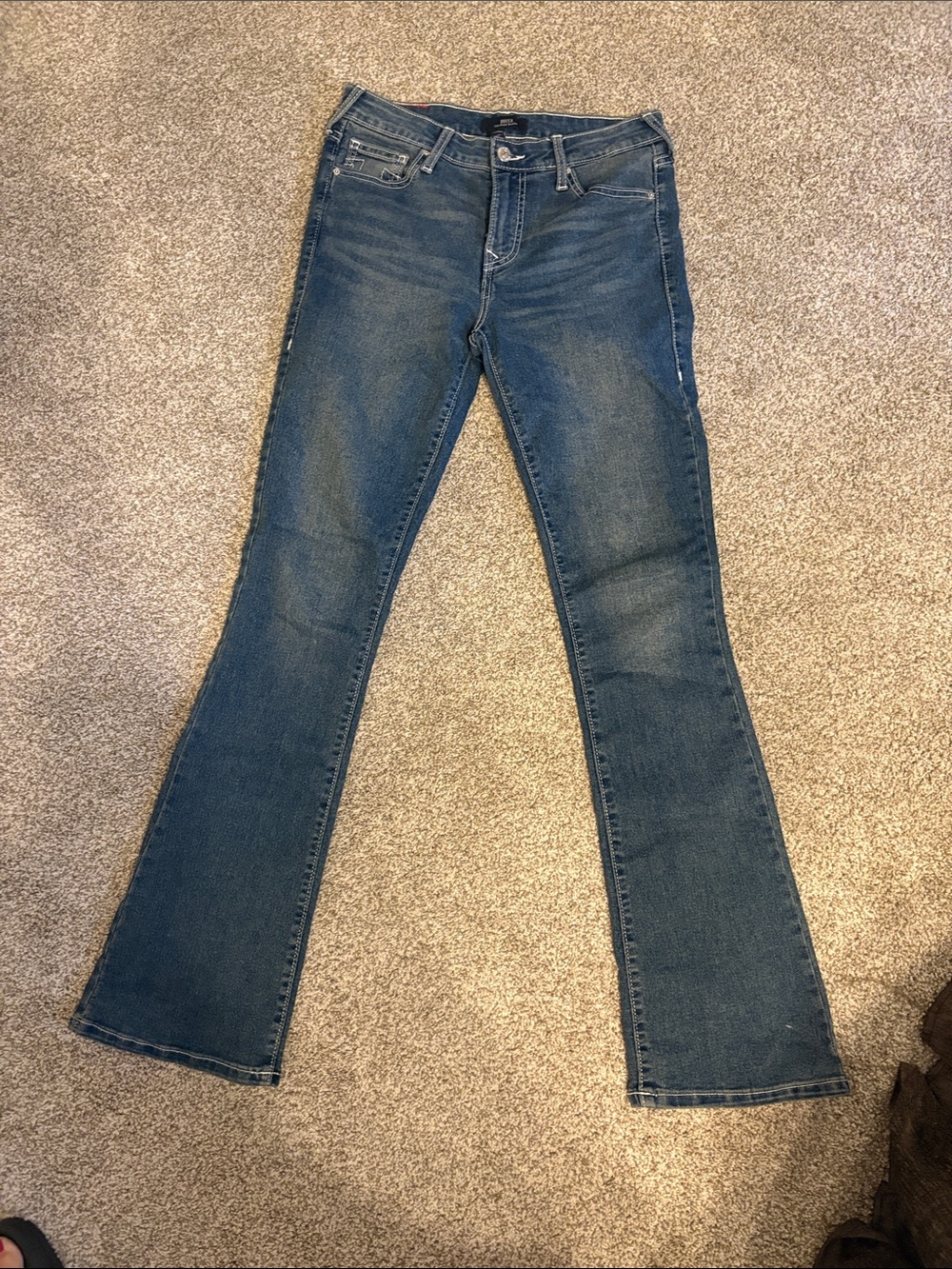 True Religion Women's Dark Blue Flare Jeans